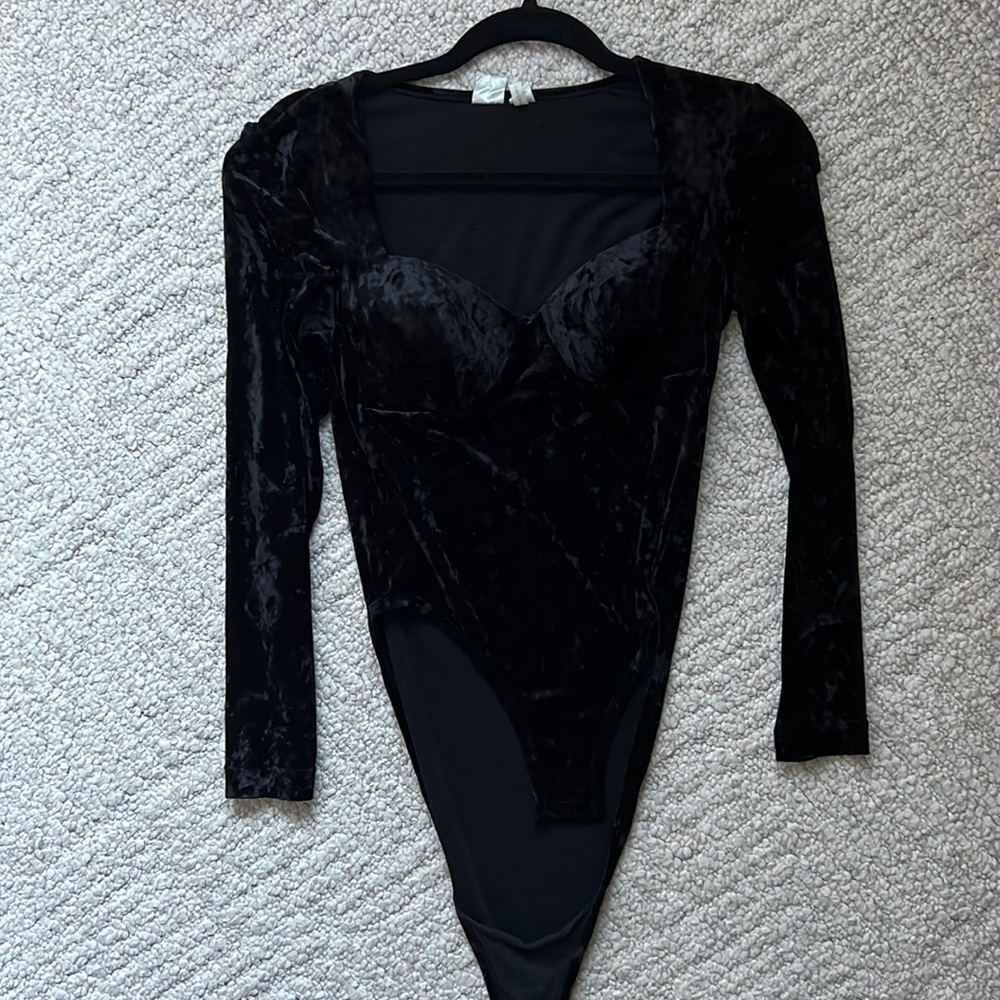 Vintage velvet Victoria Secret bodysuit